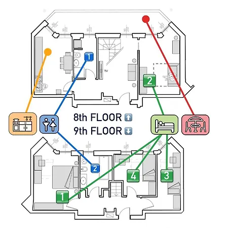 Stayeasy Sesia5 - 4 Bedrooms Penthouse, 2 Baths Apartment